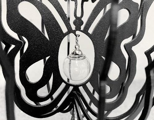 aparte urn vlinder detail