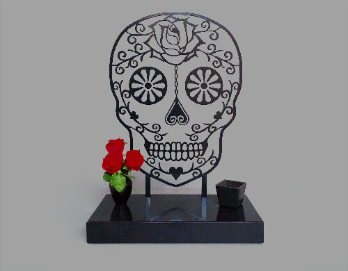 sugar skull urn