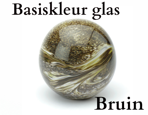 Middelgrote urn basis bruin
