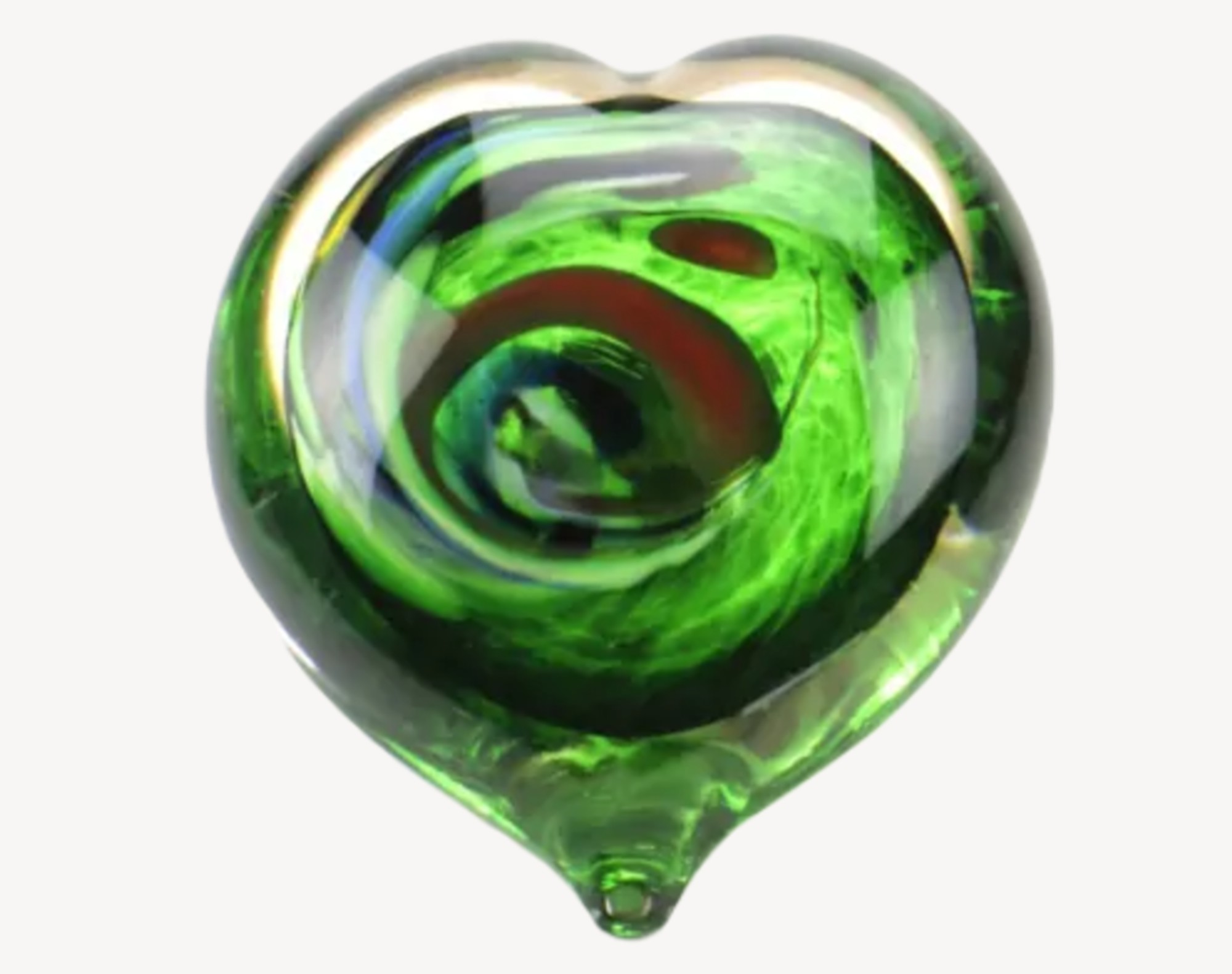 urntje van glas groen