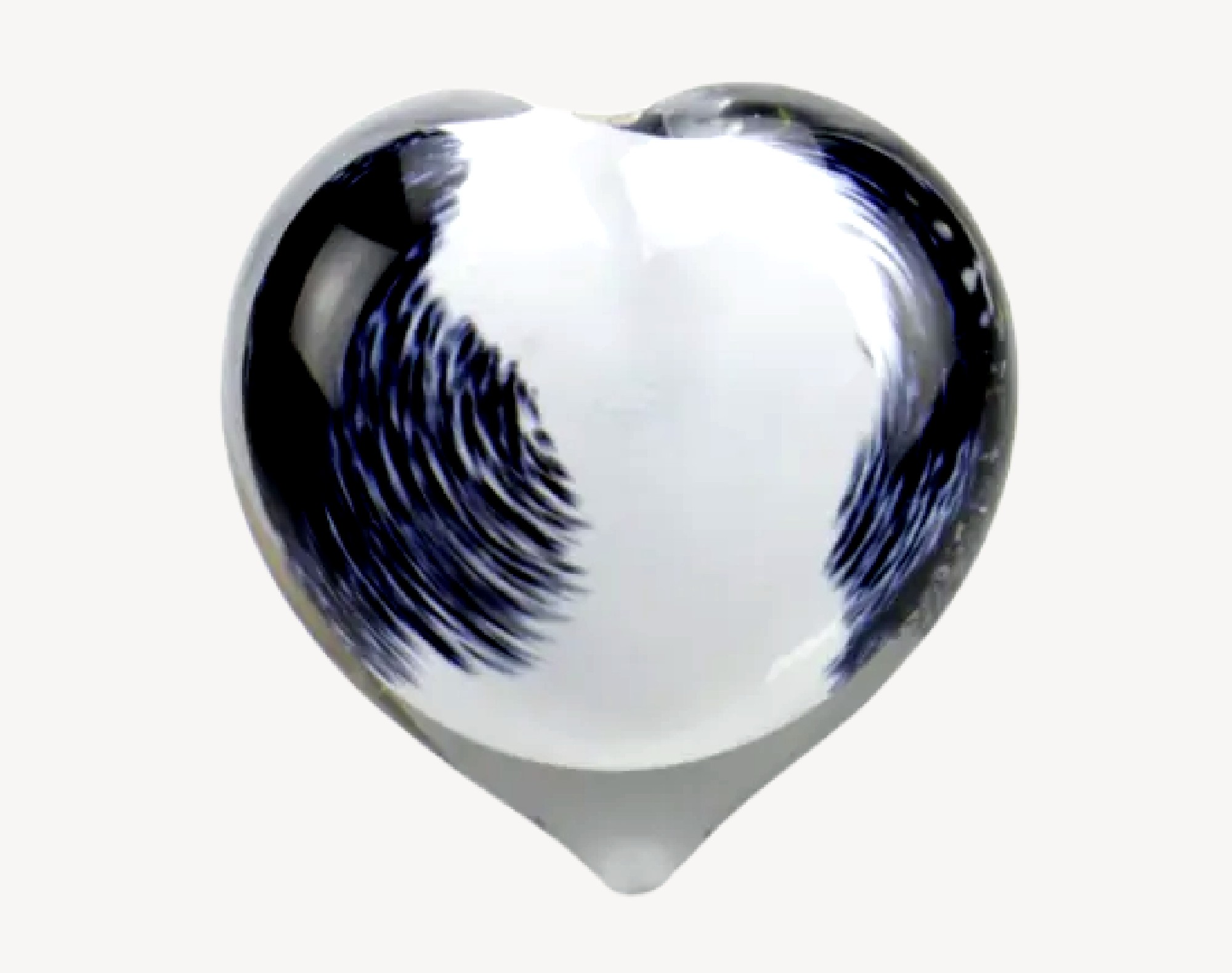 urntje van glas zwart wit