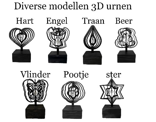 Mini urnen gedraaid