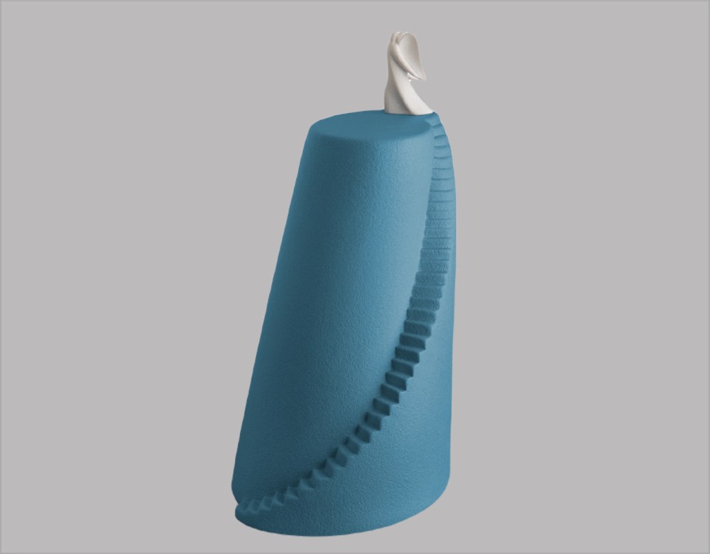 Urn met trap "Stairway to heaven" - 3.3L - binnen/buiten - Afbeelding 2